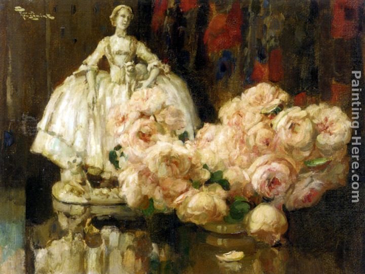 Fernand Toussaint Still Life with Roses